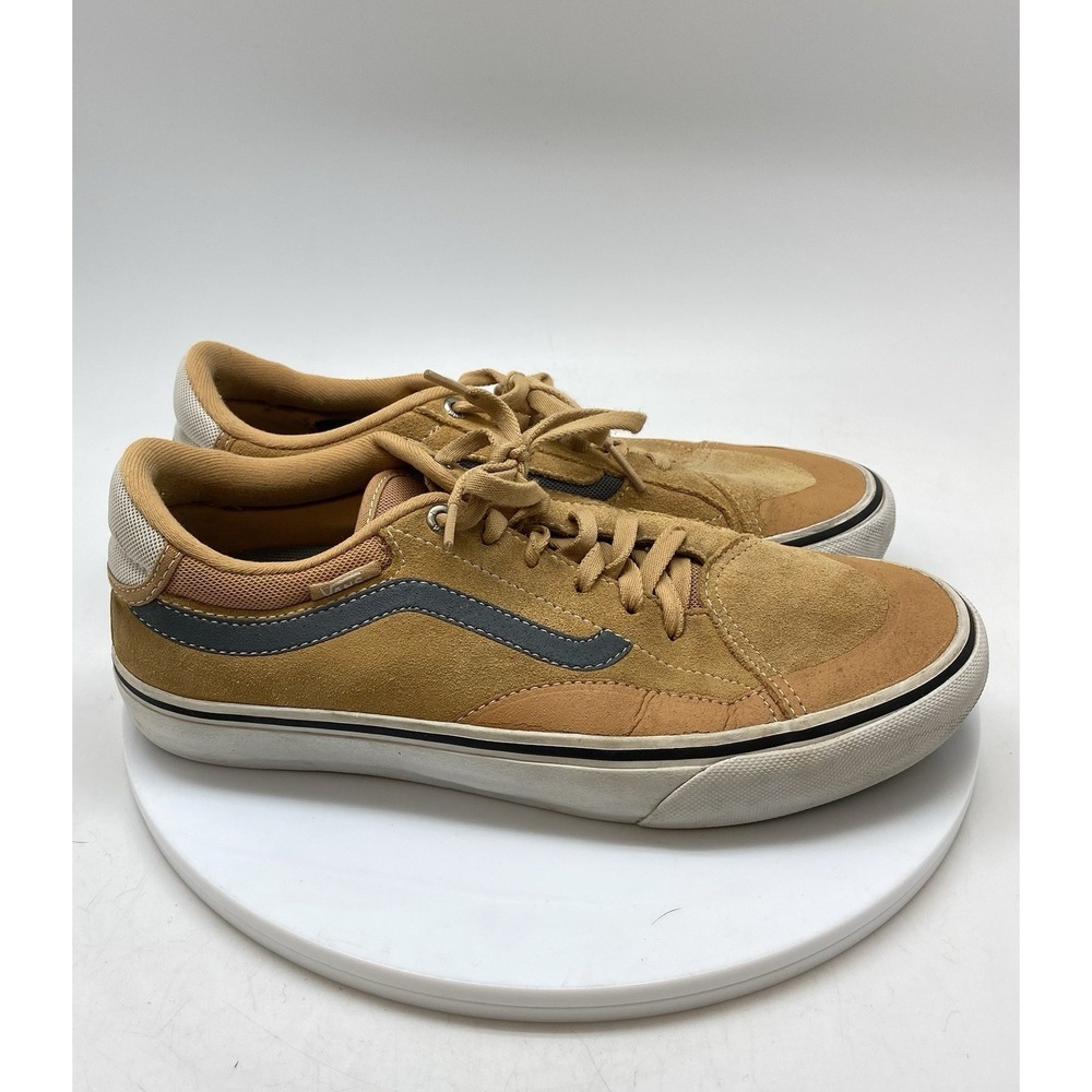 Vans Pro Trujillo Mens 8.5 Yellow Athletic Skater Suede 721454 Shoes Sneakers